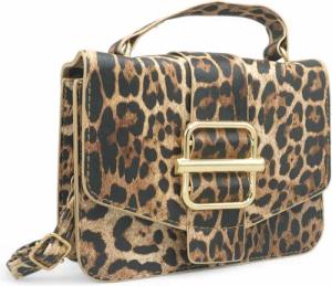 Eyecatcher Handtasche Glamour Leoparden-Handtasche mit goldener