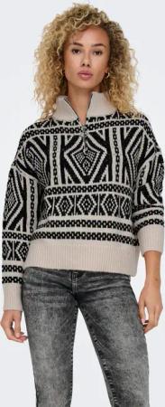 ONLY Strickpullover "ONLFELICIA LS ZIP PULLOVER NCA KNT"