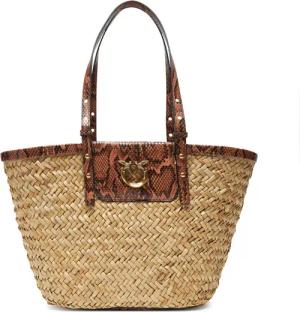 PINKO Handtasche Love Summer Basket PE 25 PLTT 103324 A2GO Beige