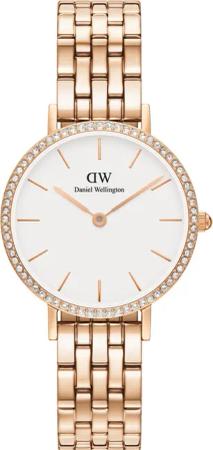 Daniel Wellington DW00100666 Damenuhr Petite Lumine Bezel 5-Link Melrose 28mm 3ATM
