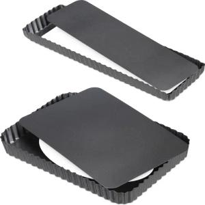 relaxdays Tarteform mit Hebeboden 2er Set