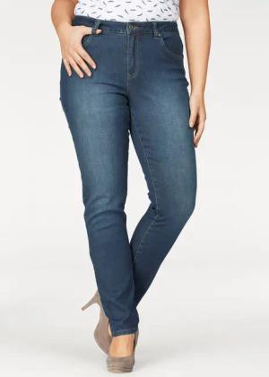 Arizona Slim-fit-Jeans Curve-Collection hohe Leibhöhe, Five-Pocket-Design,