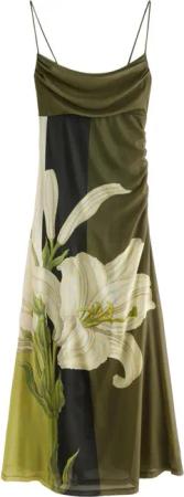 Next Jerseykleid Kew Collection geblümtes Trägerkleid