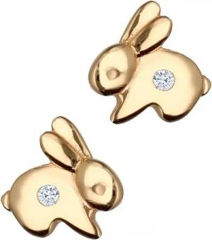 Goldene Hufeisen Paar Ohrstecker Ohrringe Gold