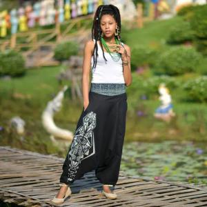 virblatt Haremshose Aladinhose Damen & Haremshose