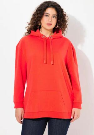 Ulla Popken Sweatshirt Hoodie Schriftmotiv Oversized