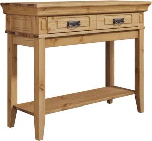 Home affaire Nachttisch "Vinales; Konsolentisch, Beistelltisch ideal für Boxspringbetten", Aus massiver Kiefer, mit Fräsungen