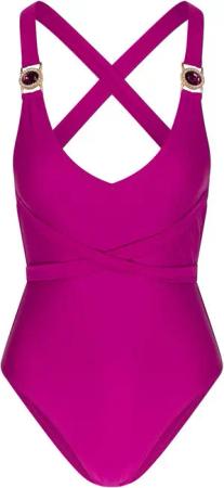 Moda Minx Badeanzug "Amour", (1 St.), mit tollem Steinbesatz