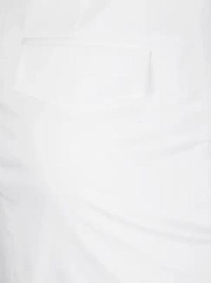 THE LATEST - High-Waisted Stretch Cotton Midi Skirt - Größe 42 - weiß