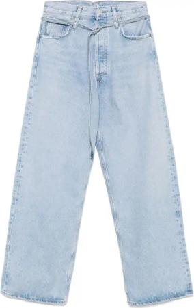 Agolde - Cerulean Blue Relaxed-Fit Jeans With Detachable Wa - Größe 26 - blau