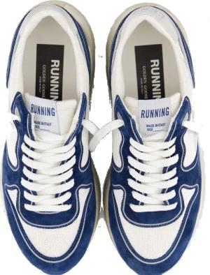 Golden Goose Low-Top Sneaker - Dames Running Sole Sneaker Wit/Blauw - Gr. 39 (EU) - in Blau - für Damen