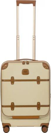 Brics Bellagio - 4-Rollen-Kabinentrolley mit Vortasche 55 cm erw. recycelt (cream)