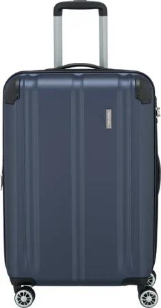 Travelite City - 4-Rollen-Trolley erw. M 68 cm (marine)