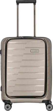 Travelite Air Base - 4-Rollen-Kabinentrolley mit Vortasche S 55 cm (champagner)