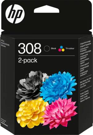 HP 308 2er-Pack Tintenpatrone (Packung)