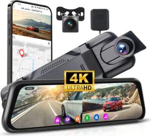 Hikity 9,66 Zoll 4K Auto-DVR Dashcam