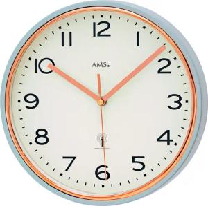 AMS Funkwanduhr F5508 (Quarzuhr,Wohnzimmer,Esszimmer,Küche,Arbeitszimmer,Büro)