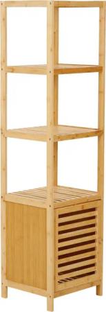 axentia Badkommode Badezimmerschrank, Badezimmerkommode, Badschrank, Bambus