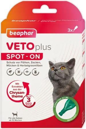 beaphar Zeckenschutzmittel Beaphar Spot-on VETOplus für