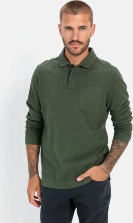 camel active Poloshirt aus zertifiziertem Organic