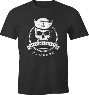 MoonWorks Print-Shirt Herren T-Shirt Totenkopf Matrose