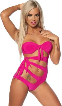 Saresia Monokini Bandeau Monokini Badeanzug Bademode