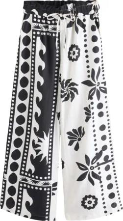 Next Palazzohose Hose mit weitem Bein