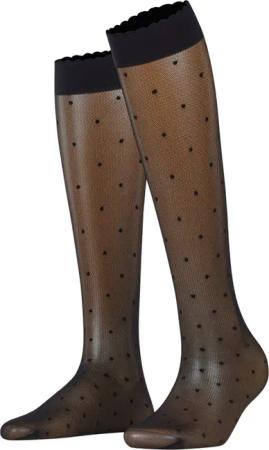 FALKE Feinkniestrümpfe Dot (1-Paar) mit feinen
