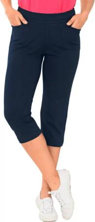 GOLDNER Stoffhose Bequeme 3/4-Freizeithose mit Schlupfbund