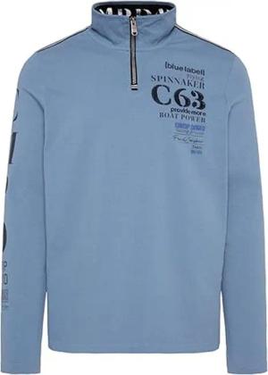 CAMP DAVID Longsleeve mit Troyer-Kragen und