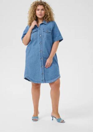 KAFFE Curve Jeanskleid Denimkleid KCreeca Große