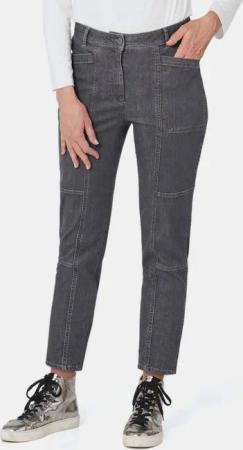 GOLDNER Stoffhose Kurzgröße: Jeans mit Wascheffekt