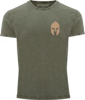 Neverless Print-Shirt Herren Vintage Shirt Logo