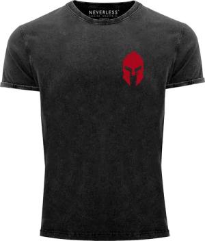 Neverless Print-Shirt Herren Vintage Shirt Logo