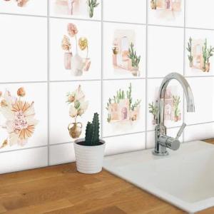 K&L Wall Art Fliesenaufkleber selbstklebend Klebefliese
