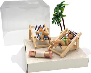 ZauberDeko Geschenkbox Geldgeschenk Verpackung Liegestuhl Urlaub