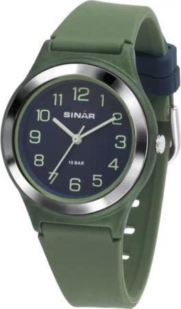 SINAR Quarzuhr XB-48-3, Armbanduhr, Damenuhr,Jugendliche, Silikonarmband,