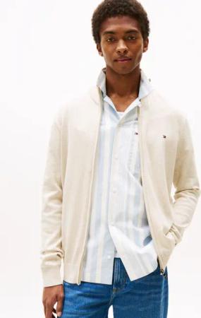 Tommy Hilfiger Strickjacke ESSENTIAL COTTON ZIP