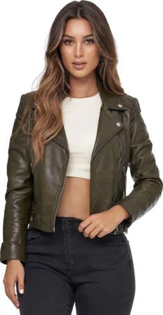 Tazzio Lederjacke F507 Biker Look mit