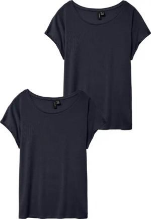 Vero Moda T-Shirt 2er-Pack Einfarbiges Stretch