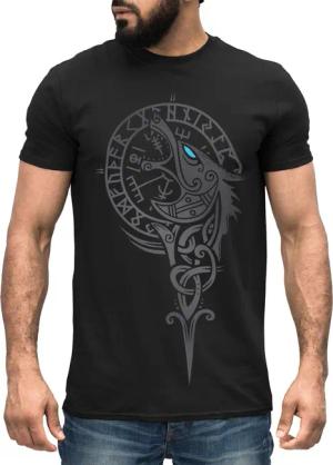 Neverless Print-Shirt Herren T-Shirt Wikinger Kompass
