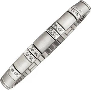 MAGNETIX WELLNESS Edelstahlarmband Flexi-Magnetarmband Matt-Glanz Design