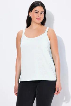 Ulla Popken Longtop Spaghettitop Rundhals Modalmix