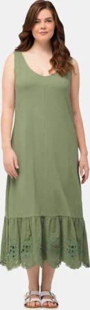 Ulla Popken Maxikleid Maxikleid A-Linie Rundhals