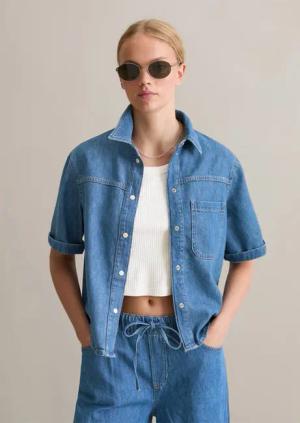Jeansbluse regular