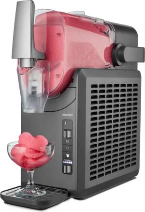 Medion Slush-Eismaschine "LIFE MD12090 / Slush Ice Maker, 2,6 L Kapazität, Härtegradkontrolle", 2,6 l, 200 W, 5 Programme, 30–60 Min. Zubereitungszeit, Kompressorkühlung
