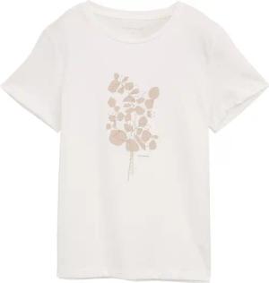 TOM TAILOR Damen T-Shirt mit Print, weiß, Uni, Gr. M