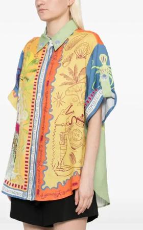 Alemais - Surrealist Summer Shirt - Größe 8 - gelb