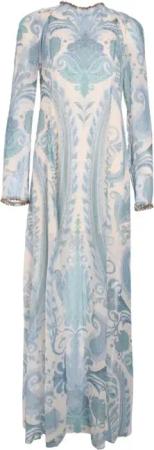 Zimmermann - Maxi Dress With Paisley Print - Größe 2 - blau