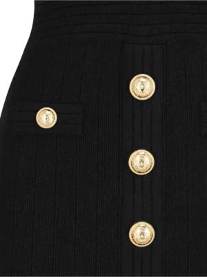 Balmain - Mini Knit' Dress – Black - Größe 36 - schwarz